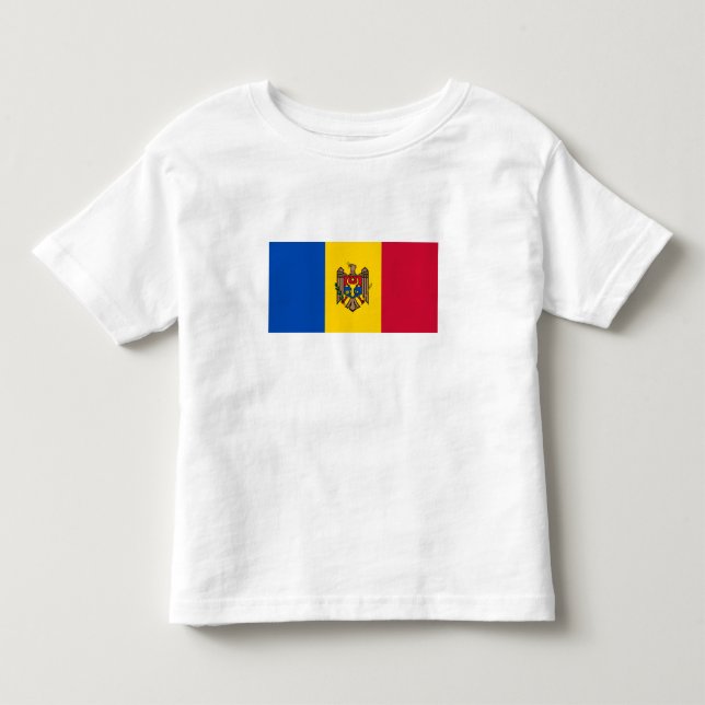 Camiseta De Bebé Bandera de Moldavia (Anverso)