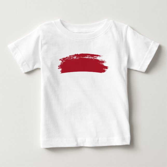 Camiseta De Bebé Bandera de Mónaco (Anverso)