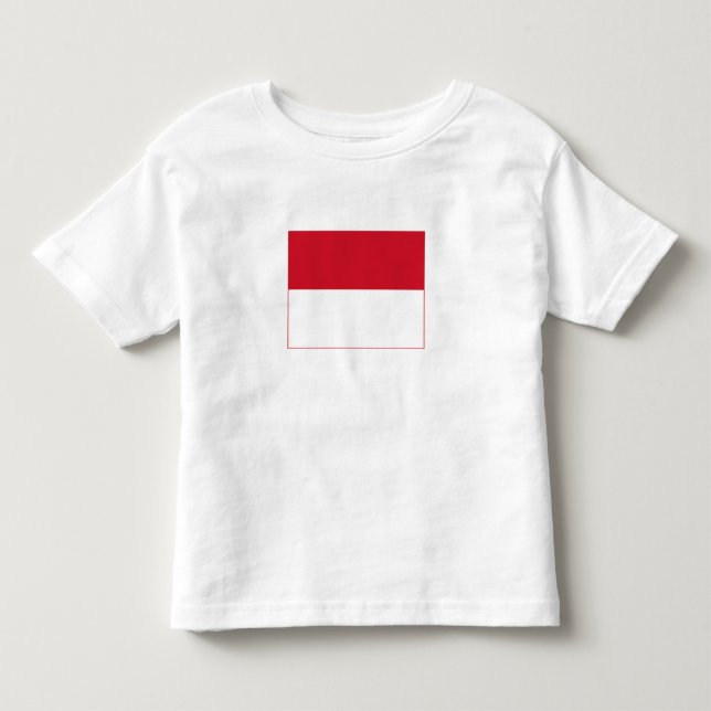 Camiseta De Bebé Bandera de Mónaco (Anverso)