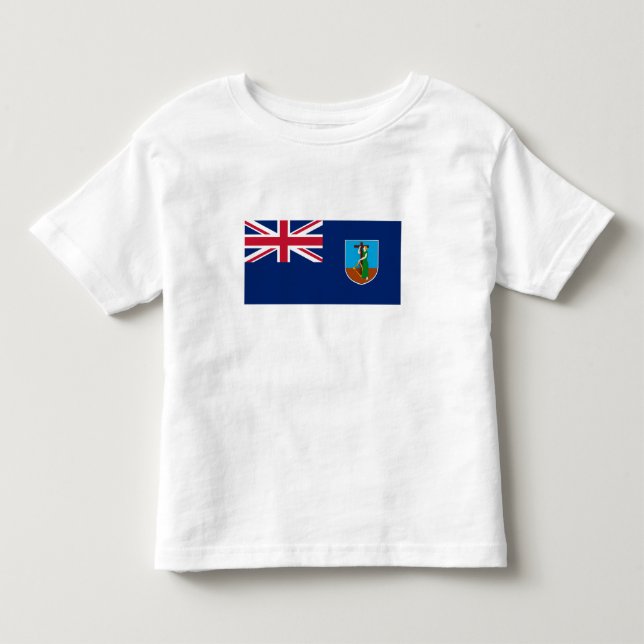 Camiseta De Bebé Bandera de Montserrat (Anverso)