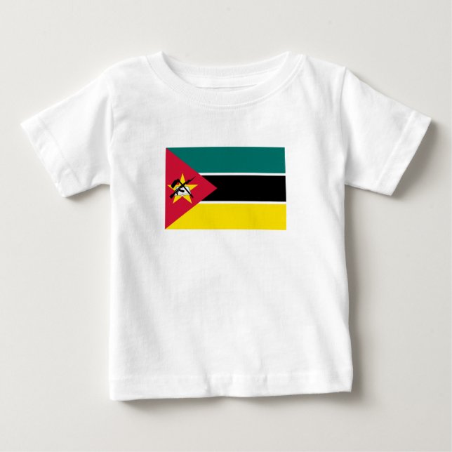 Camiseta De Bebé Bandera de Mozambique (Anverso)
