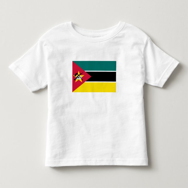 Camiseta De Bebé Bandera de Mozambique (Anverso)