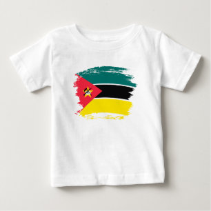 Camiseta De Bebé Bandera de Mozambique