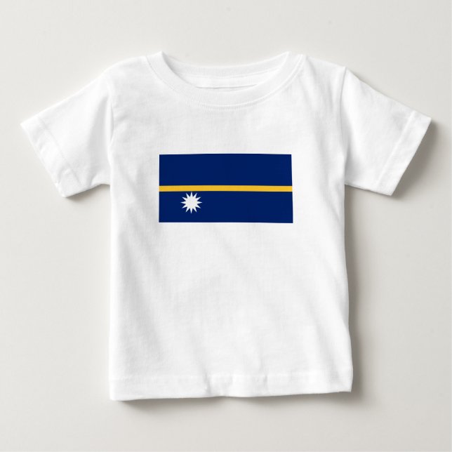 Camiseta De Bebé Bandera de Nauru (Anverso)