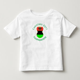 Camiseta De Bebé Bandera de Navidad Ángel de la Diáspora Africana P