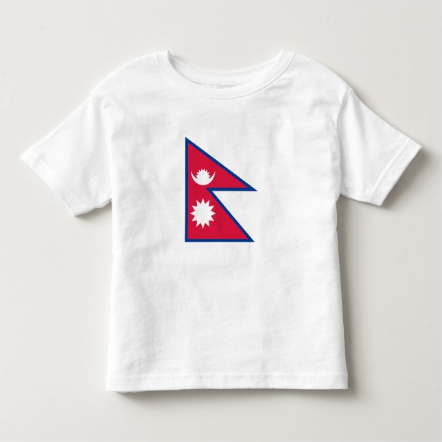 Camiseta De Bebé Bandera de Nepal (Anverso)