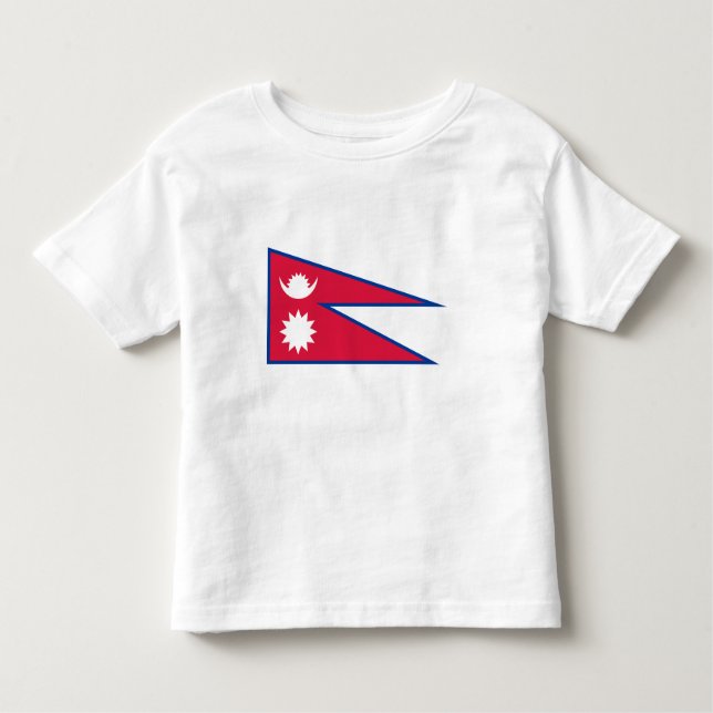 Camiseta De Bebé Bandera de Nepal (Anverso)