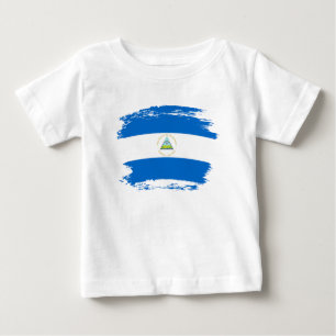 Camiseta De Bebé Bandera de Nicaragua