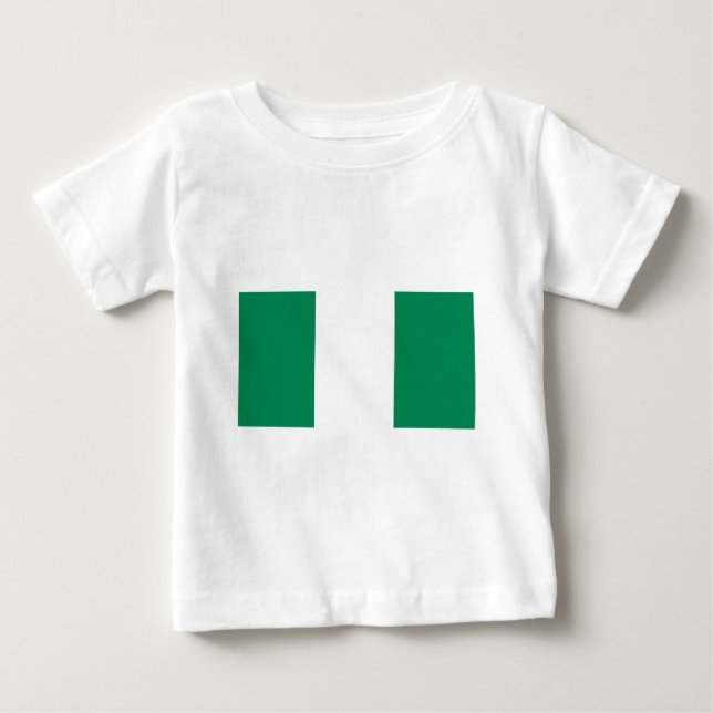 Camiseta De Bebé Bandera de Nigeria (Anverso)