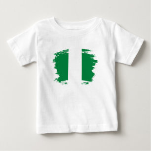 Camiseta De Bebé Bandera de Nigeria