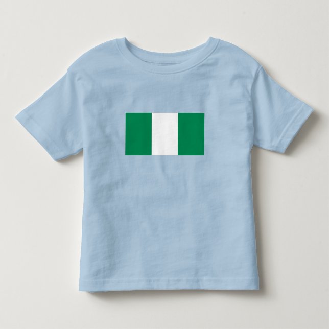 Camiseta De Bebé Bandera de Nigeria (Anverso)