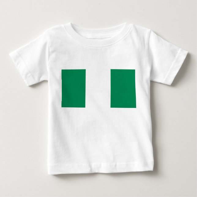 Camiseta De Bebé Bandera de Nigeria (Anverso)