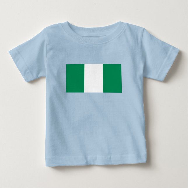 Camiseta De Bebé Bandera de Nigeria (Anverso)