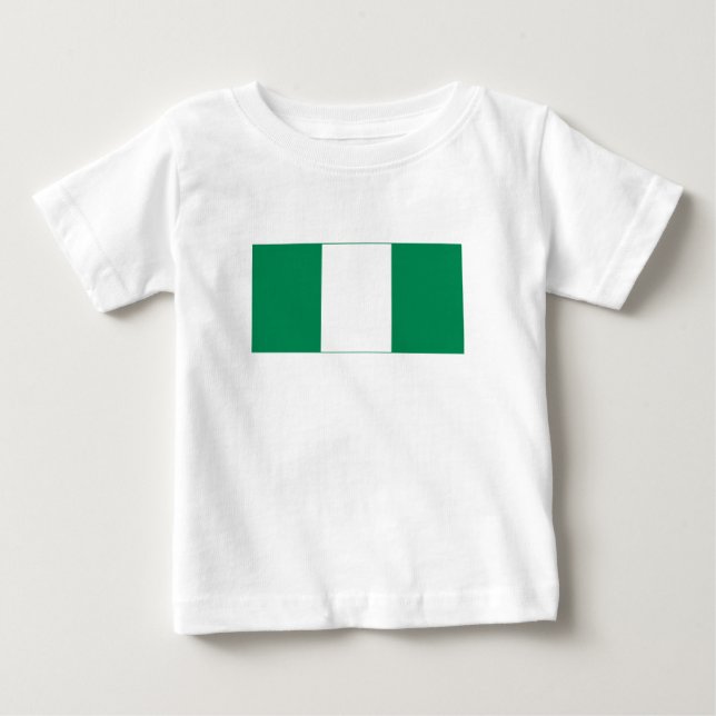 Camiseta De Bebé Bandera de Nigeria (Anverso)