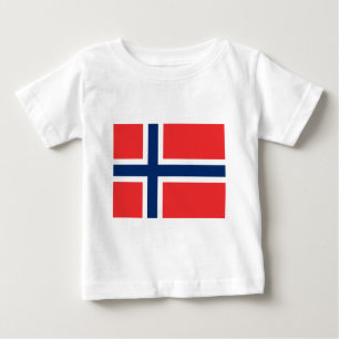 Camiseta De Bebé Bandera de Noruega