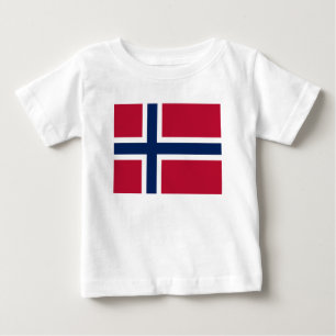 Camiseta De Bebé Bandera de Noruega