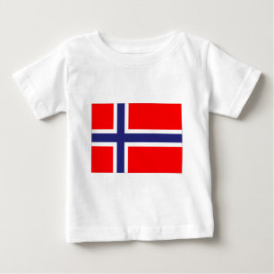 Camiseta De Bebé Bandera de Noruega
