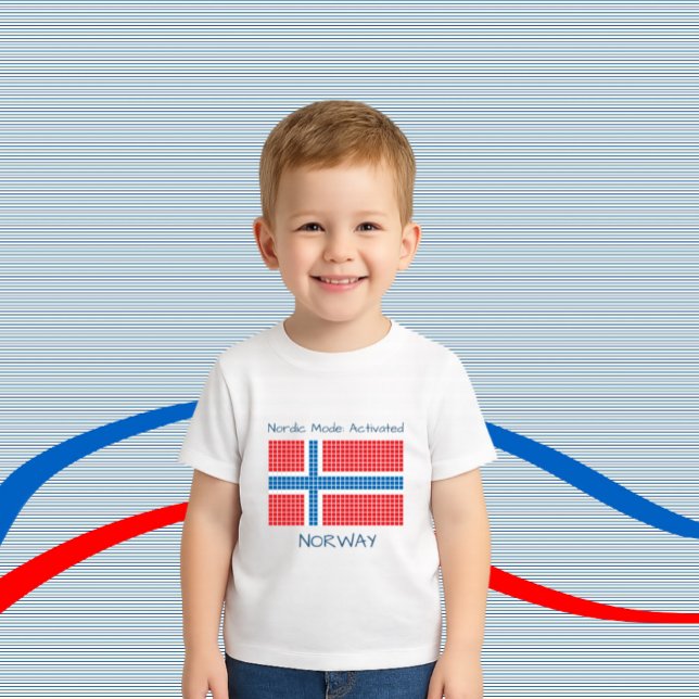 Camiseta De Bebé Bandera de Noruega (Subido por el creador)