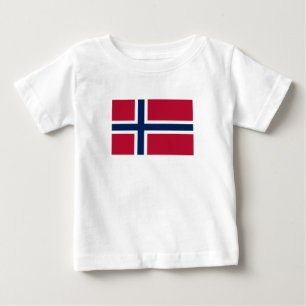 Camiseta De Bebé Bandera de Noruega