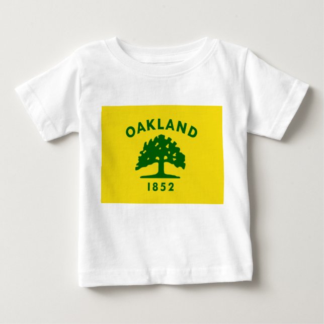 Camiseta De Bebé Bandera de Oakland (California) (Anverso)