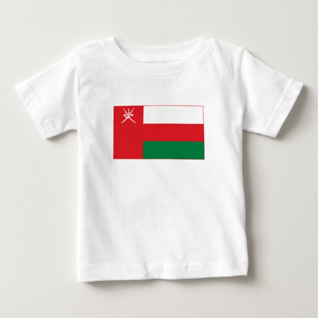 Camiseta De Bebé Bandera de Omán (Anverso)