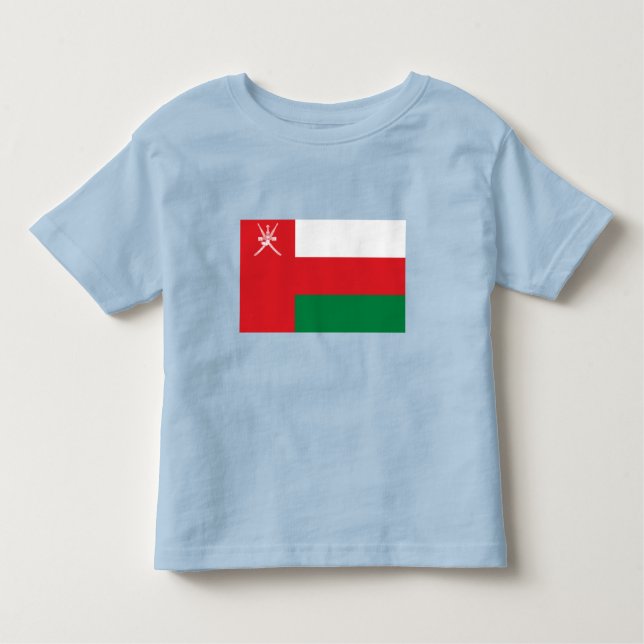 Camiseta De Bebé Bandera de Omán (Anverso)