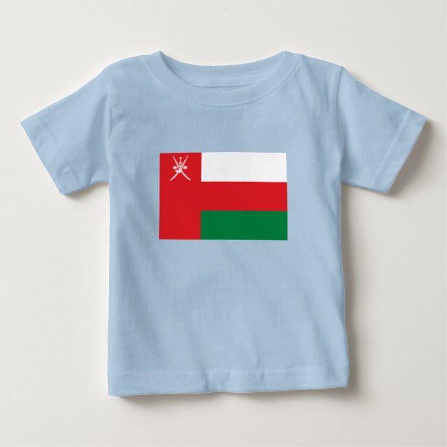 Camiseta De Bebé Bandera de Omán (Anverso)