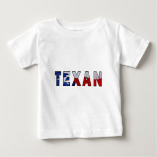 Camiseta De Bebé Bandera de ondeo texana