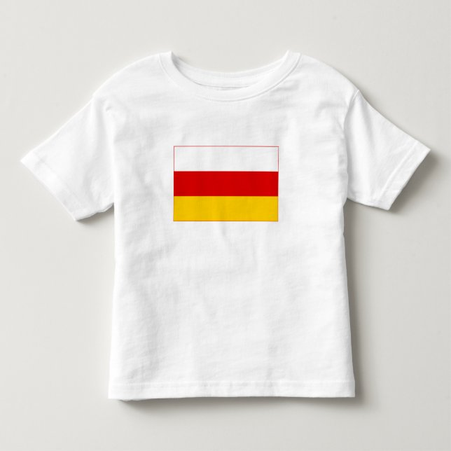Camiseta De Bebé Bandera de Osetia del Sur (Anverso)
