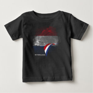 Camiseta De Bebé bandera de Países Bajos