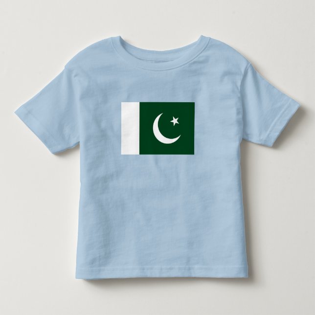 Camiseta De Bebé Bandera de Pakistán (Anverso)
