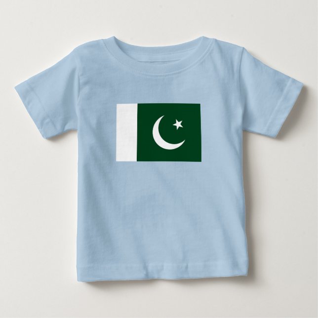 Camiseta De Bebé Bandera de Pakistán (Anverso)
