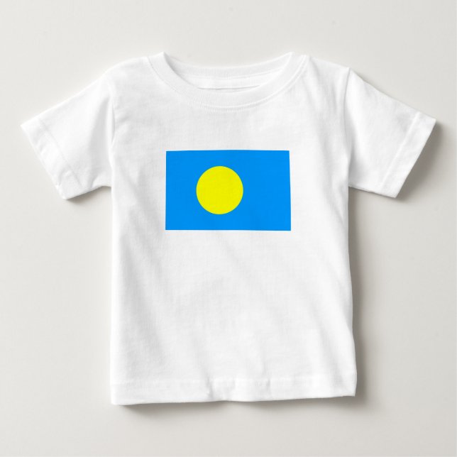 Camiseta De Bebé Bandera de Palaos (Anverso)