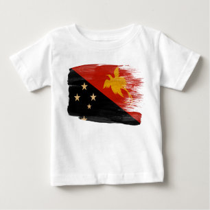 Camiseta De Bebé Bandera de Papúa Nueva Guinea