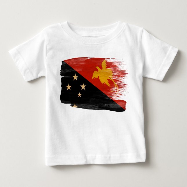 Camiseta De Bebé Bandera de Papúa Nueva Guinea (Anverso)