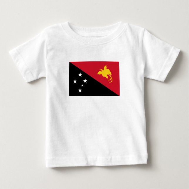 Camiseta De Bebé Bandera de Papúa Nueva Guinea (Anverso)