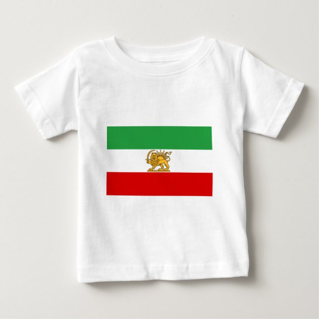 Camiseta De Bebé Bandera de Persia/de Irán (1964-1980) (Anverso)