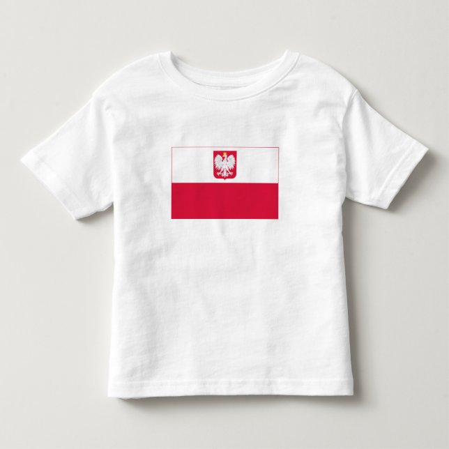 Camiseta De Bebé Bandera de Polonia (Anverso)