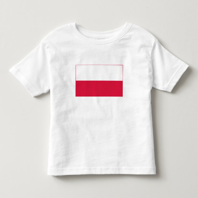 Camiseta De Bebé Bandera de Polonia (Anverso)