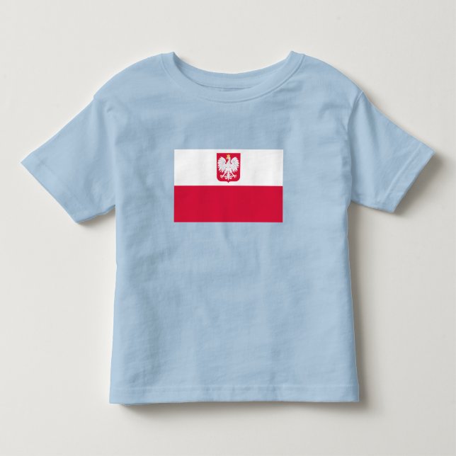 Camiseta De Bebé Bandera de Polonia (Anverso)