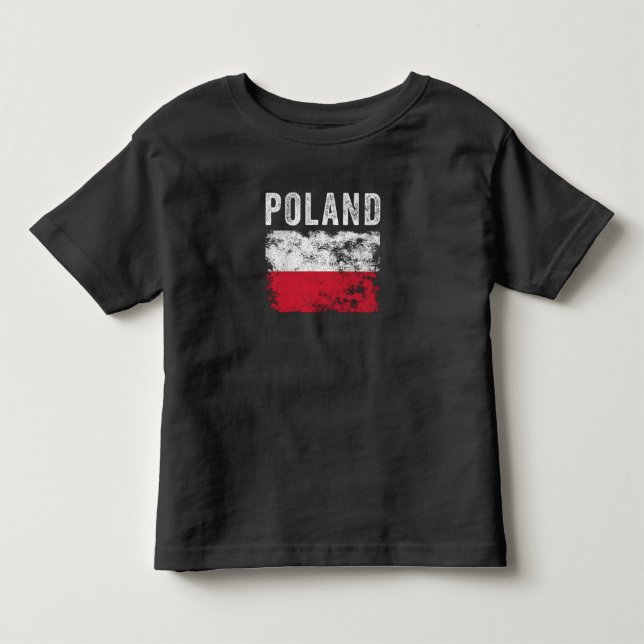 Camiseta De Bebé Bandera de Polonia con problemas - Bandera polaca (Anverso)