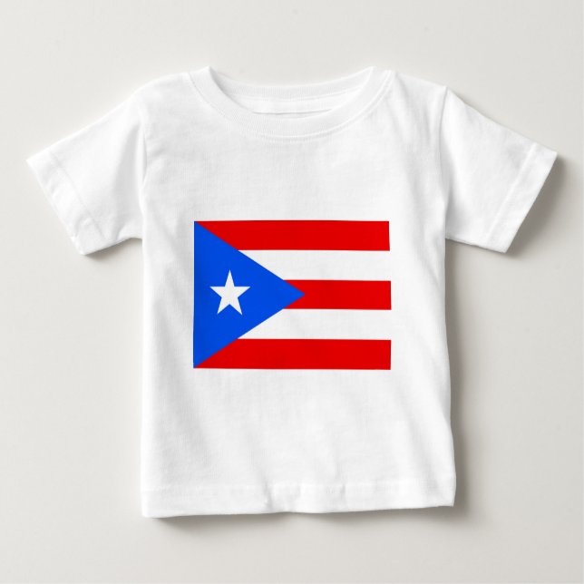 Camiseta De Bebé Bandera de Puerto Rico (Anverso)