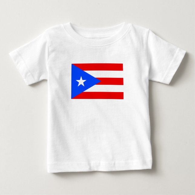 Camiseta De Bebé Bandera de Puerto Rico (Anverso)