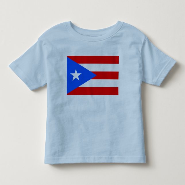Camiseta De Bebé Bandera de Puerto Rico (Anverso)