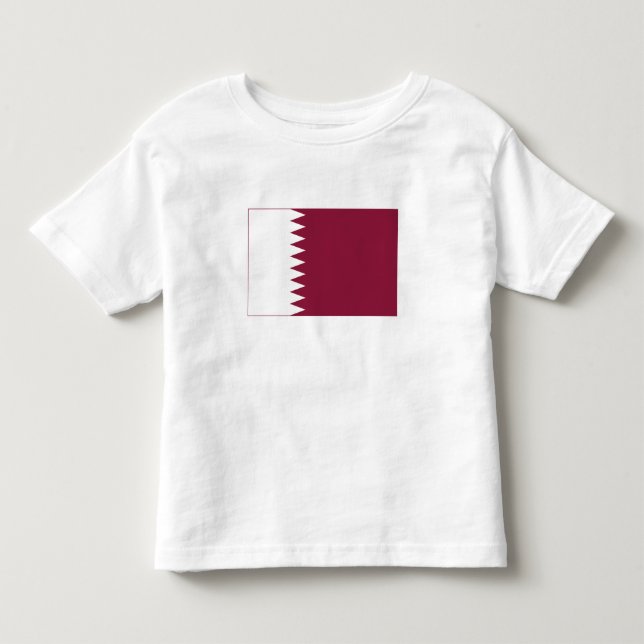 Camiseta De Bebé Bandera de Qatar (Anverso)