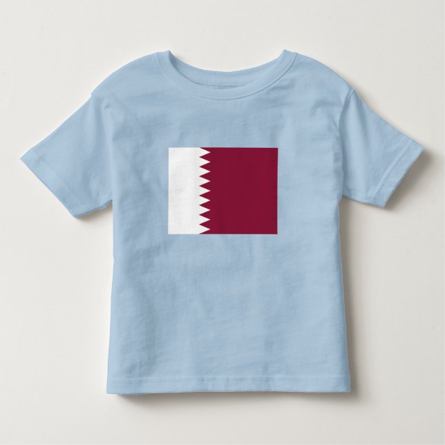 Camiseta De Bebé Bandera de Qatar (Anverso)