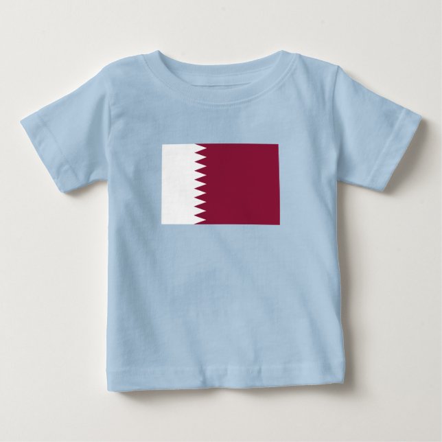 Camiseta De Bebé Bandera de Qatar (Anverso)
