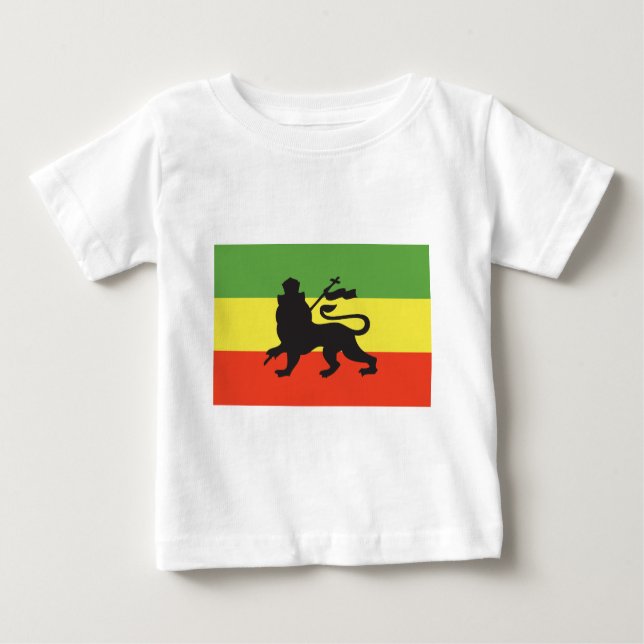 Camiseta De Bebé Bandera de Rastafarian (Anverso)