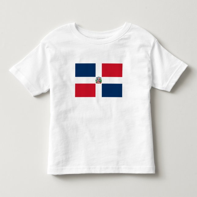 Camiseta De Bebé Bandera de República Dominicana (Anverso)