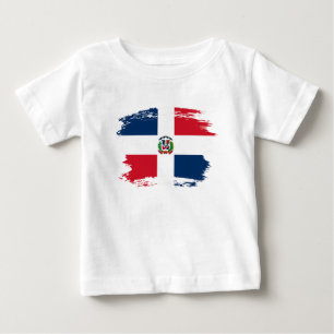 Camiseta De Bebé Bandera de República Dominicana